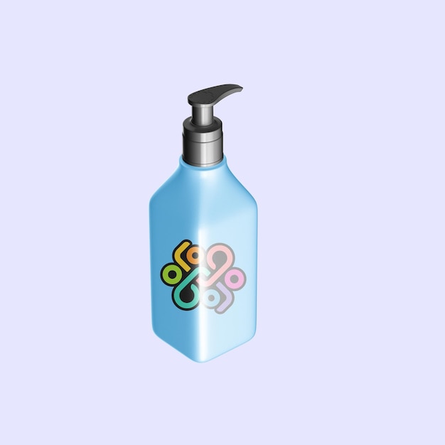 PSD set matte soap bottle mockup