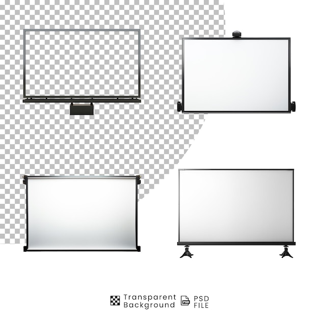PSD Набор пустых рекламных щитов на прозрачном фоне png