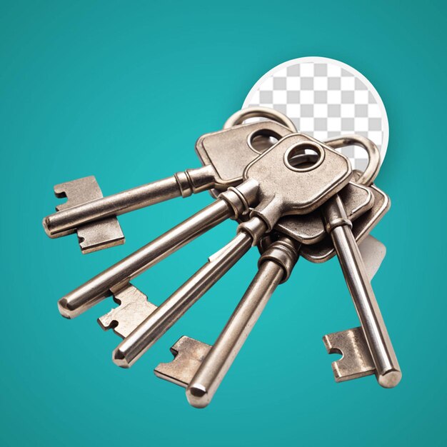 PSD set of different types of keys