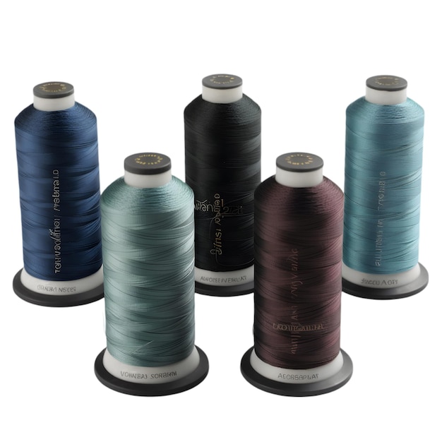 Set of MultiColored Sewing Threads for Professional and Home Use Premium Quality Spools for Tailo