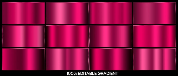 PSD set of pink metallic shiny gradients gradient psd pink metallic texture