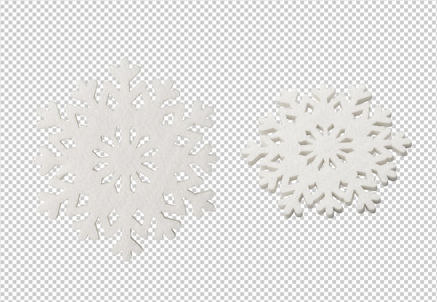 PSD 雪片カットアウト psd ファイルのセット