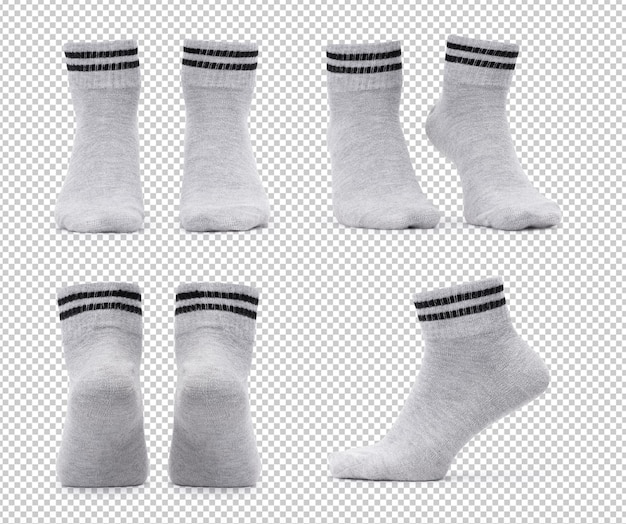 Набор различных серых носков для экипажа