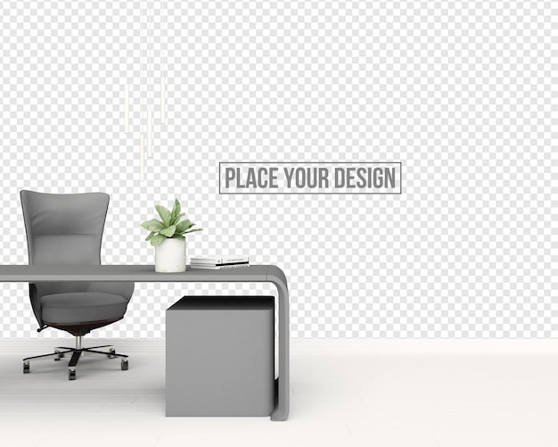 Set office and sofa armchair decoration
