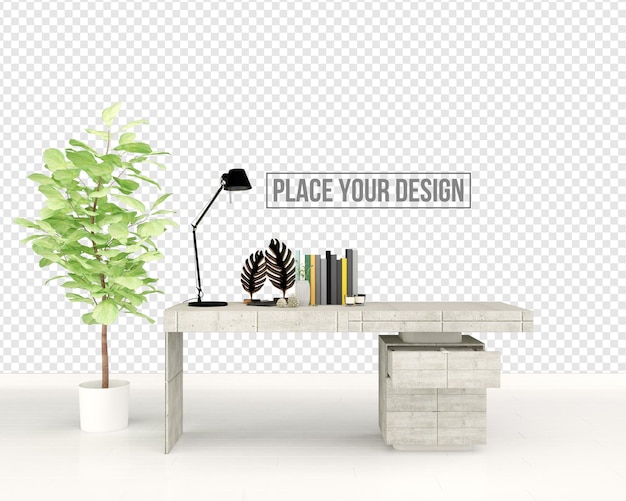 PSD set office and sofa armchair decoration