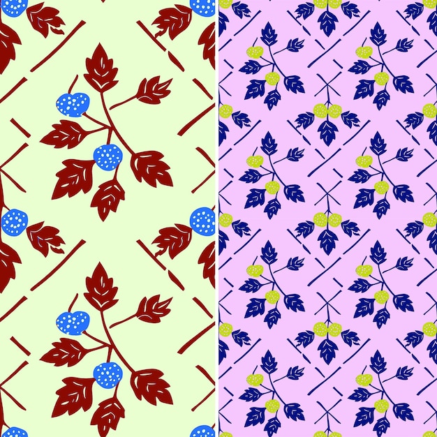 Una serie di modelli dalla collezione di fiori