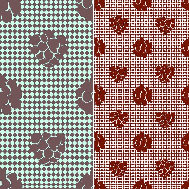 PSD set of patterns with a butterfly and the word love