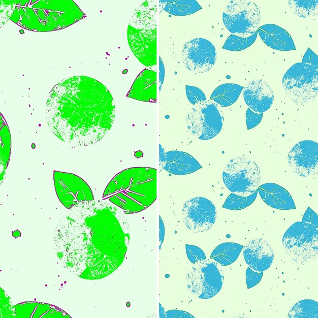 PSD a set of pictures with different colored spots and bubbles