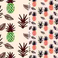 PSD a set of pineapples and pineapples