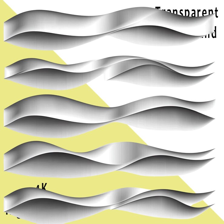 PSD set of shadows for design and decoration on a transparent background png