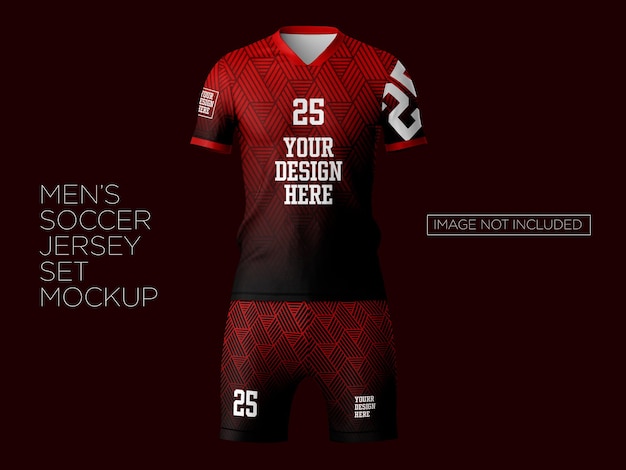 Set di mockup di maglia da calcio