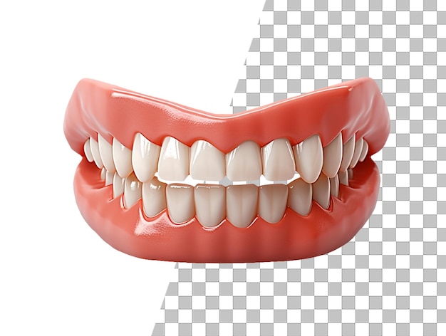 PSD a set of teeth with transparent background