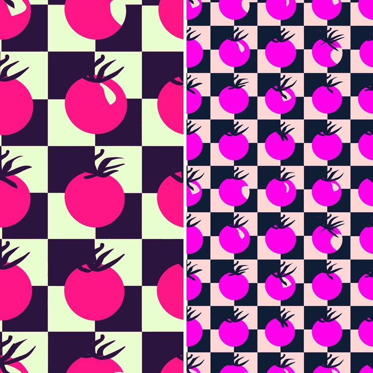 PSD a set of three different designs with purple and pink circles