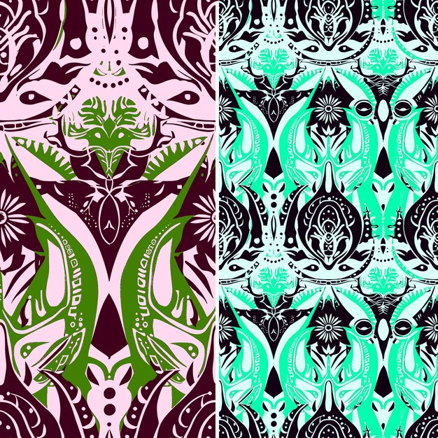 PSD a set of three different designs with the same design