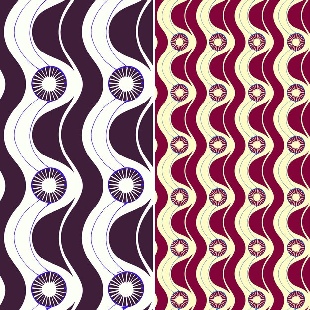 PSD a set of three different designs with the same pattern