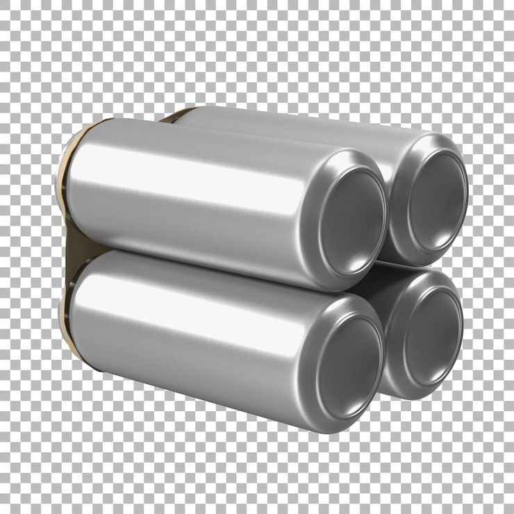 PSD a set of three metallic batteries arranged together commonly used for powering various electronic devices