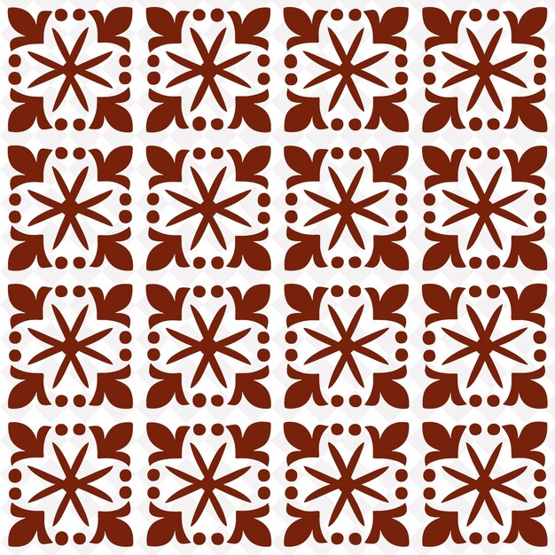 PSD a set of tiles with a pattern of flowers