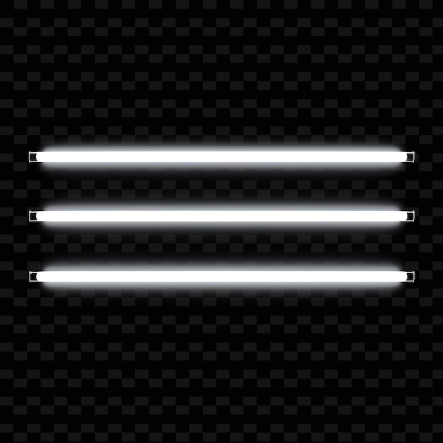 A set of white lights on a black background