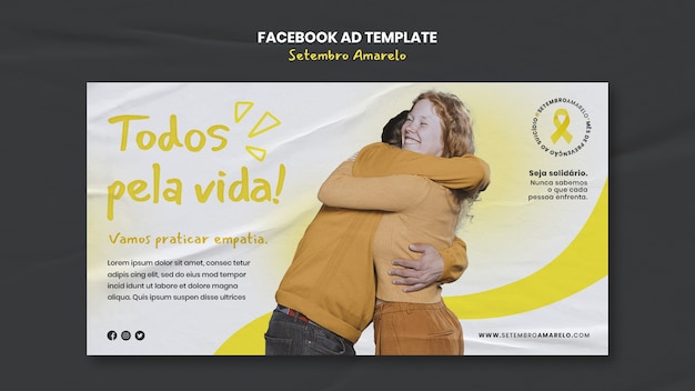 PSD setembro amarelo template design