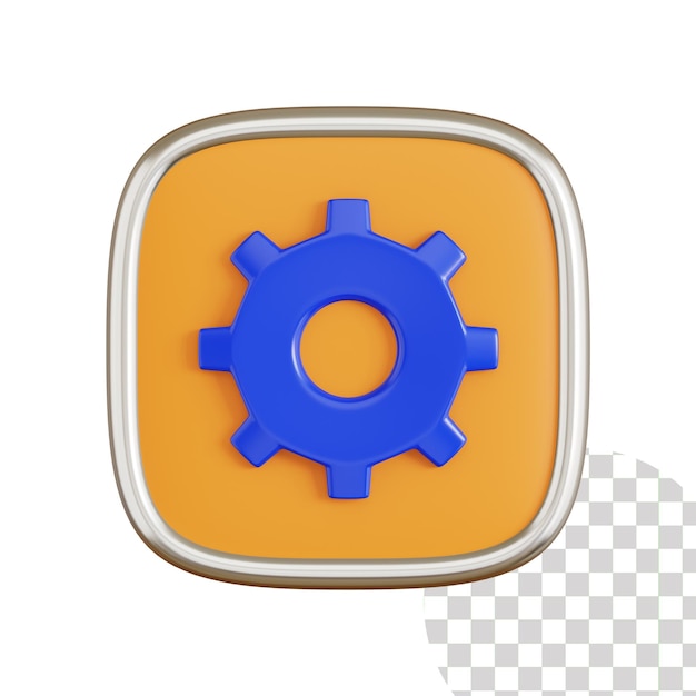 PSD setting 3d icon