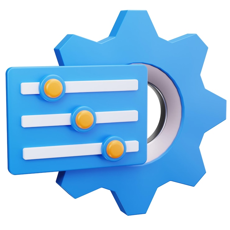 PSD settings and configuration interface
