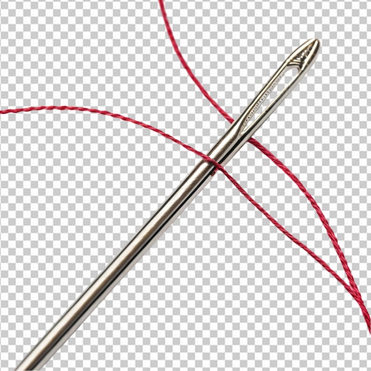 PSD sewing needle with thread