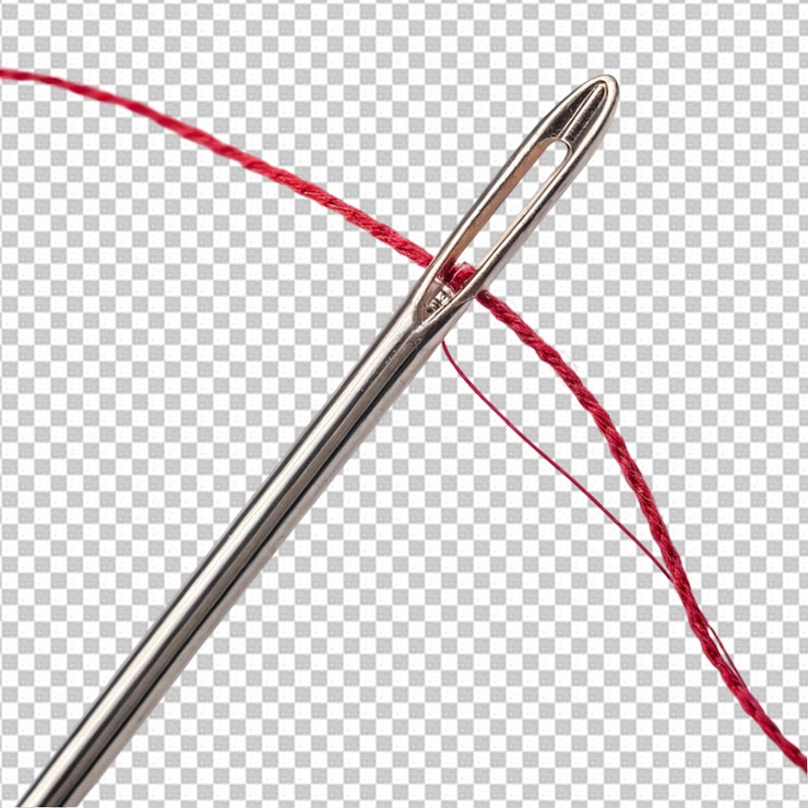 PSD sewing needle with thread
