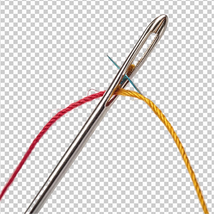 PSD sewing needle with thread