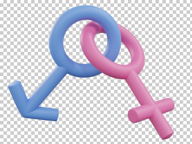 Sex symbol 3D rendering