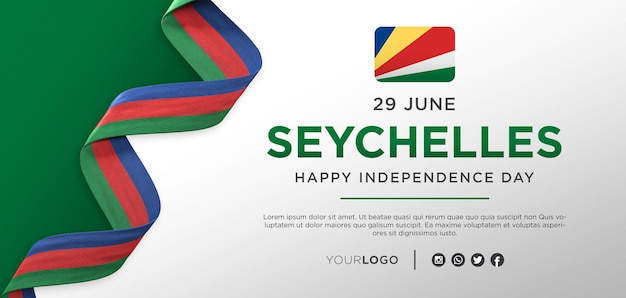 Seychellen Nationale Onafhankelijkheidsdag Viering Banner, Nationale Verjaardag