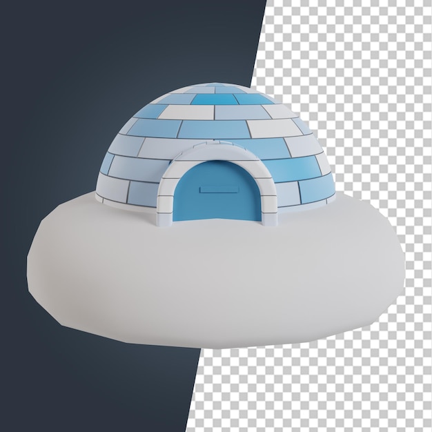 Sezon zimowy renderowania 3D clipart