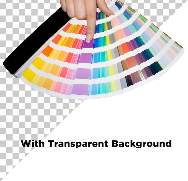 Shade Card of Color Palette Set Trendy Gradient Color PNG PSD geïsoleerd op een doorzichtige achtergrond