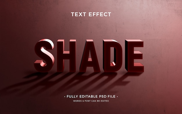 PSD shade text effect design