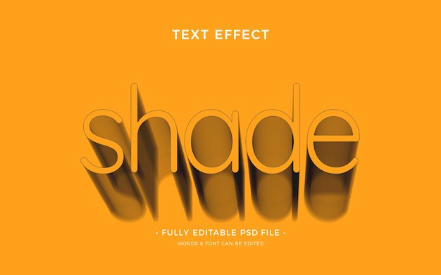 PSD shade text effect