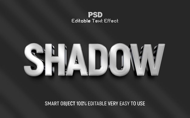 Shadow 3D Text Effect Style