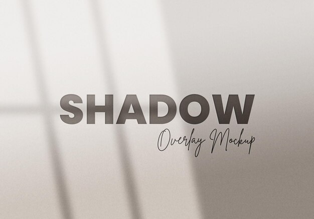 Shadow overlay effect mockup from window