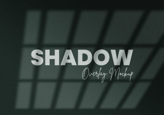 PSD shadow overlay effect mockup from window