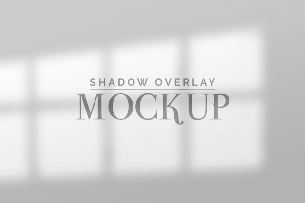 Shadow overlay mockup