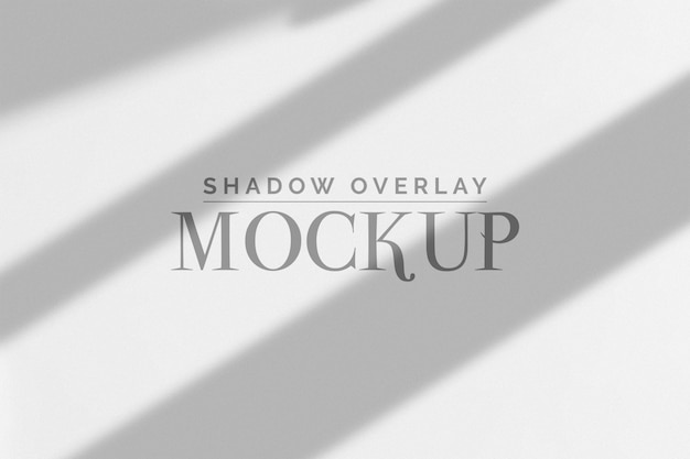 Shadow overlay mockup