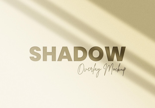 Shadow overlay mockup