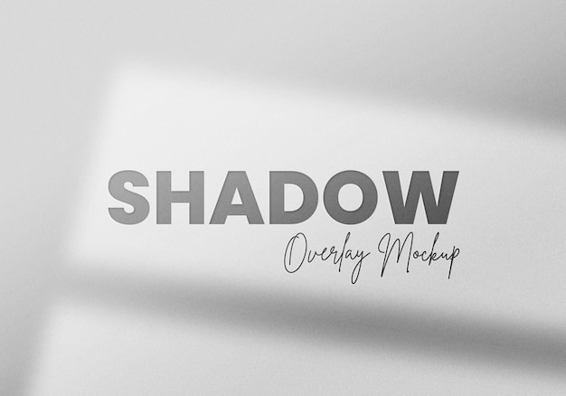 Shadow overlay mockup