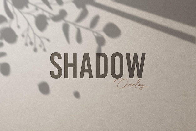 Shadow overlay realistic with brown paper vol 10