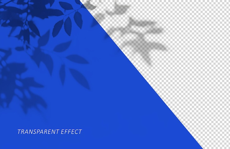 PSD shadow overlay on transparent background