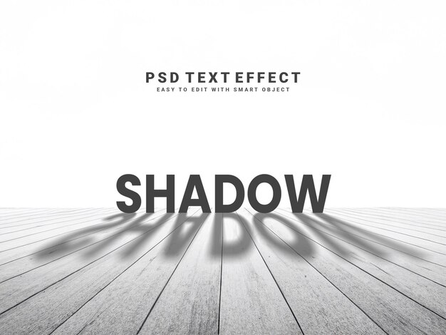 PSD shadow text effect in psd template