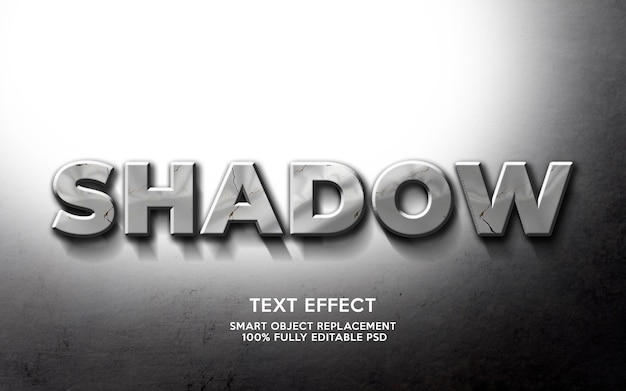 Shadow text effect template