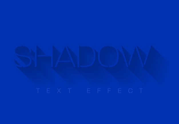 Shadow text effect template