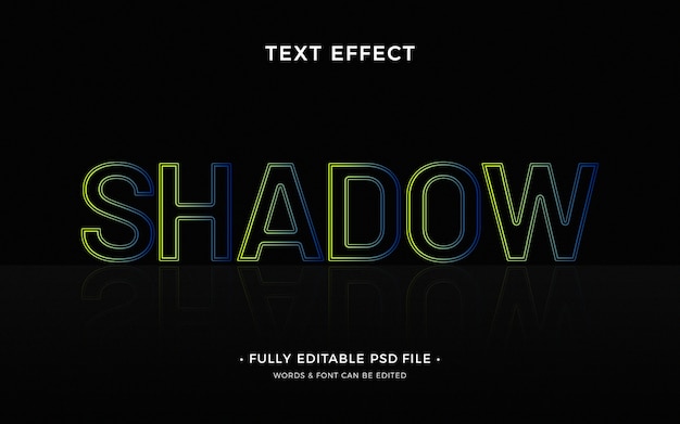 Shadow text effect