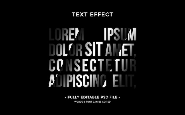 Shadow text effect