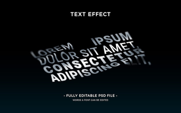 Shadow text effect