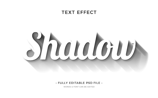 PSD shadow text effect